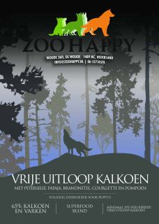 Puppy Kalkoen vrije uitloop